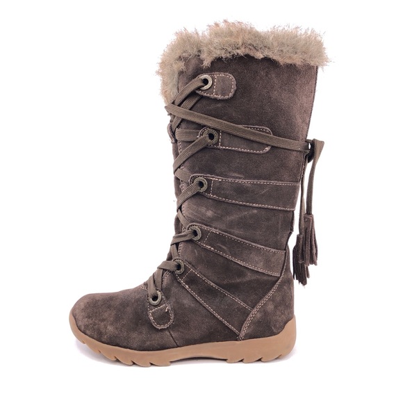 ZeroXposur Shoes - Fairy Grunge Brown Faux Fur Boots